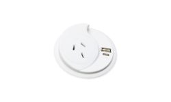round power outlet with usb outputs
