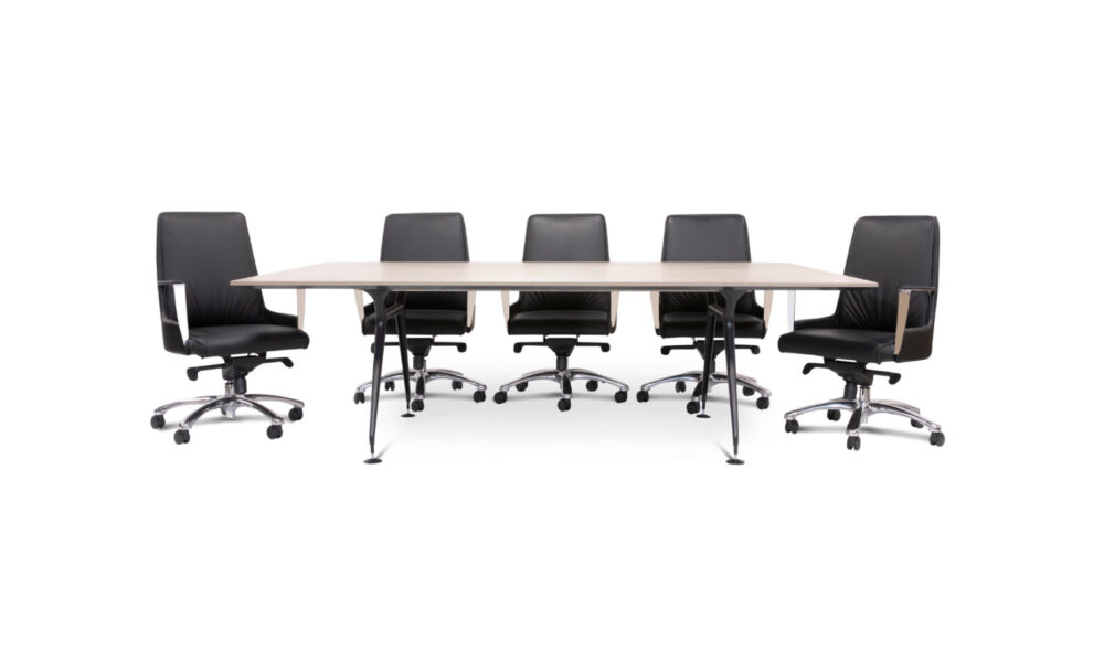 meeting table with chairs
