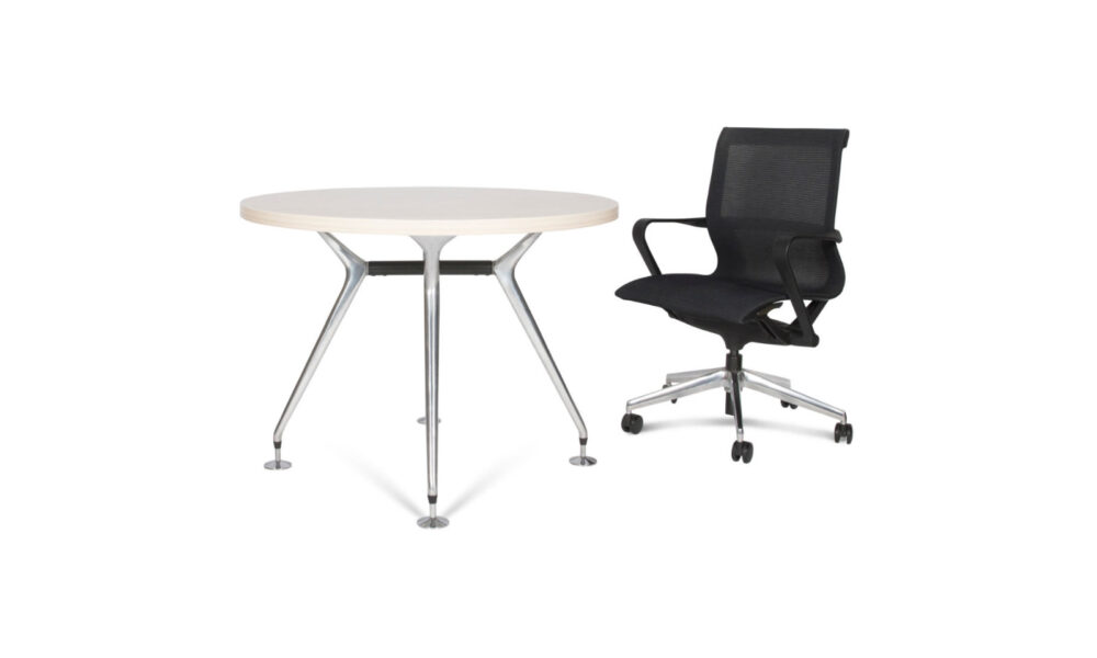 round meeting table with chairs