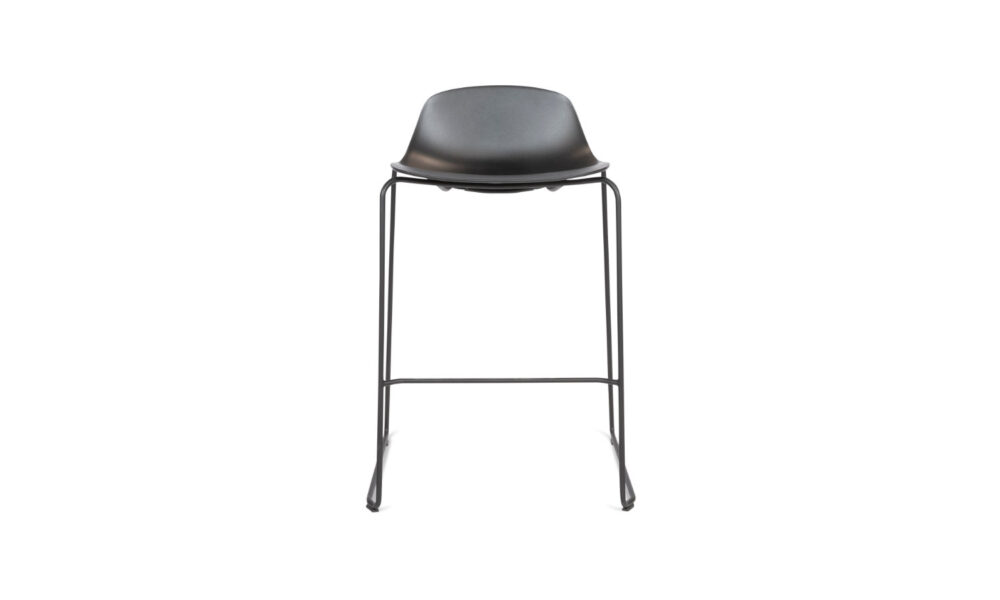 stool with steel base