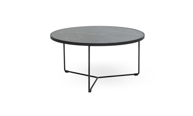 Piper Stone Black 800 dia Coffee Table