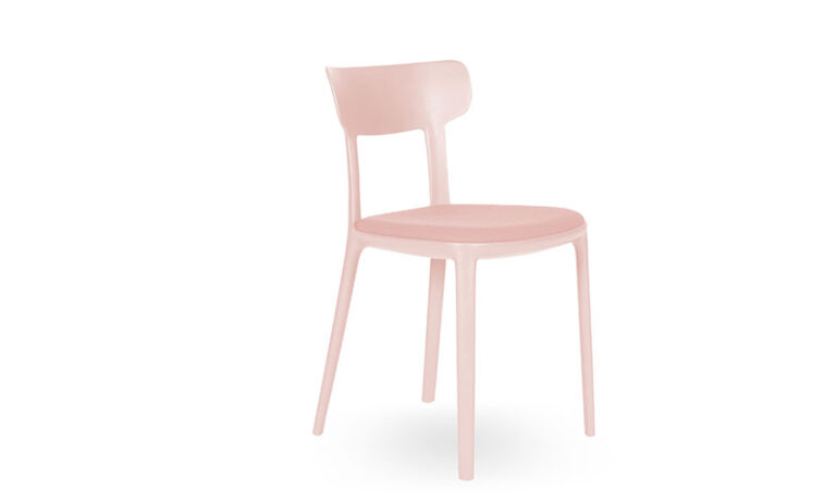 3/4 Front of Pink CANOVA Visitors & Training Chair
