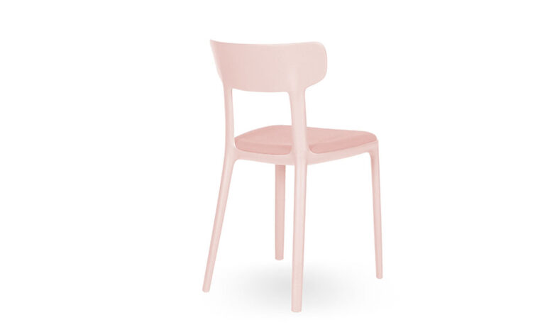 3/4 Back of Pink CANOVA Visitors & Training Chair