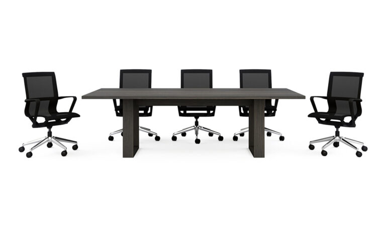 Side of Eclipse Meeting Table with chairs