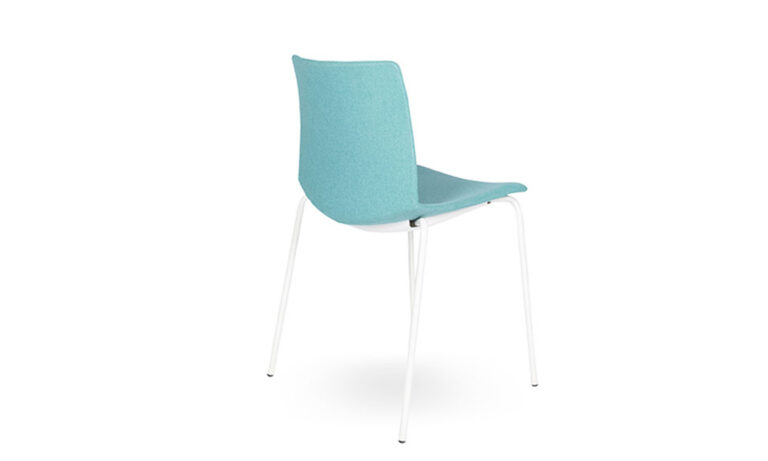 3/4 Back of KANVAS 4 LEG Visitors & Training Chair