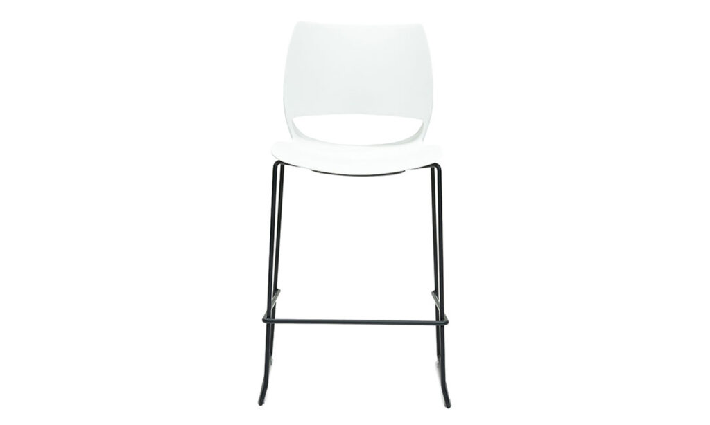 Front of White RIO Stool