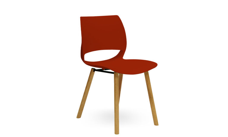 Burgundy Rio Timber training chair