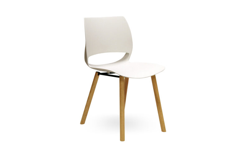 White Rio Timber training chair