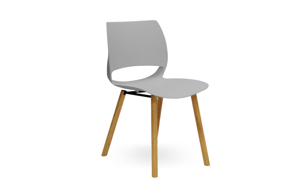 3/4 Front of Rio Timber Grey Chair