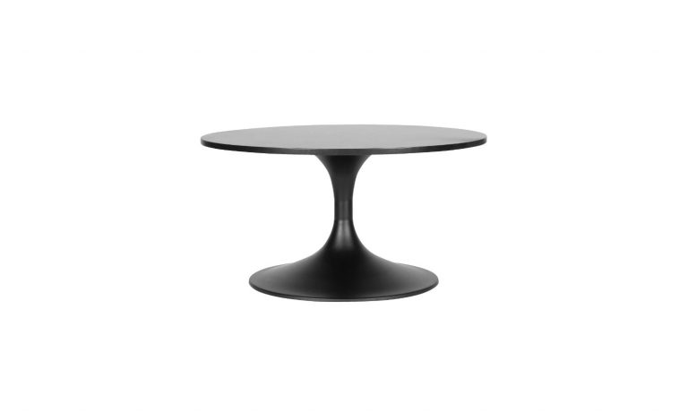 Black AMORE Round table with Black base