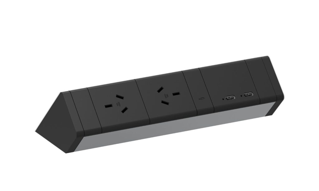 4 Athena Rail 2 GPO 2 USB C Black