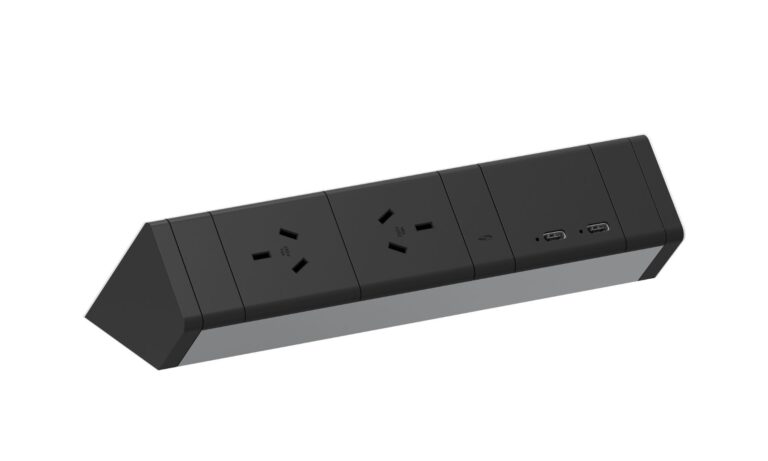 4 Athena Rail 2 GPO 2 USB C Black