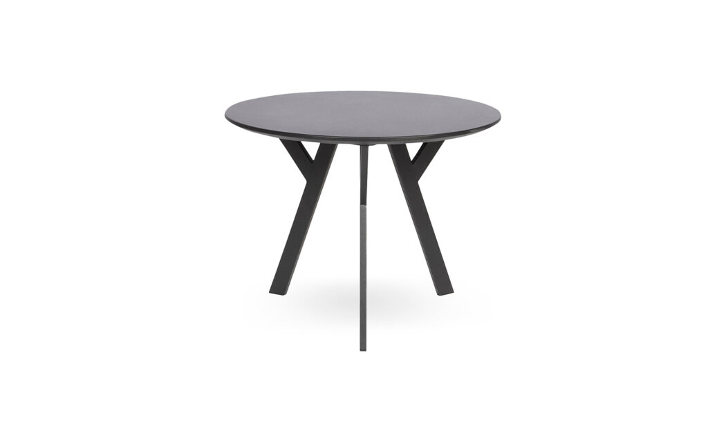 Black Candy round coffee table without seats