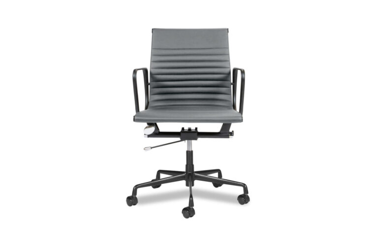 Front view of Miles Charcoal Executive & Meeting Chair