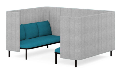 Coco booth facing in 3/4 left angle