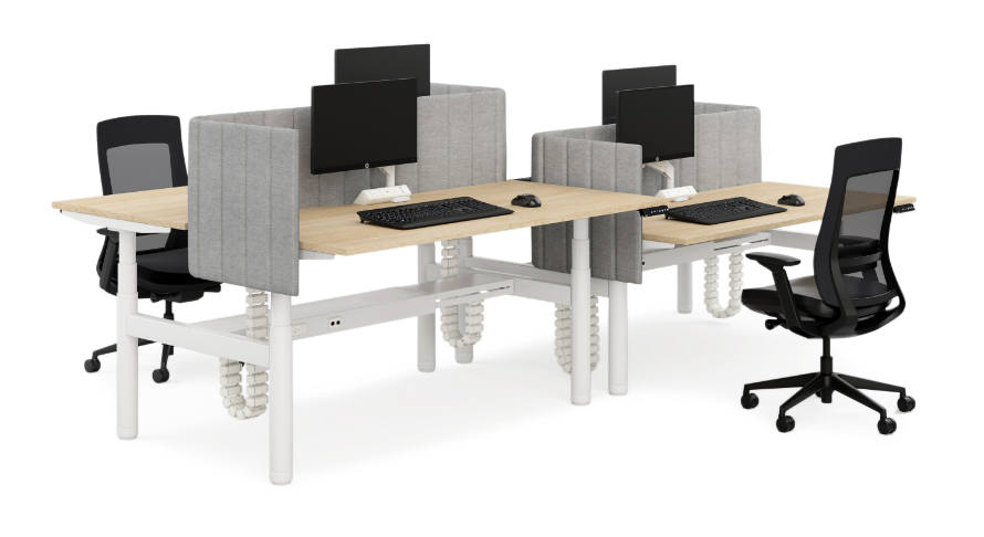 Coco Corner Workstation Screen Infinity Commercial Furniture