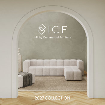 ICF-Catalogue2027-Front-Cover 350 Qabin Chat acoustic phone booth infinity commercial furniture