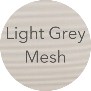 Light grey mesh circle cutout