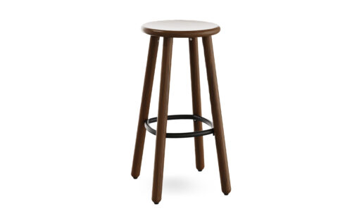 Okidoki Too walnut high stool