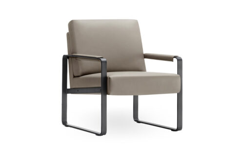 Brixton brown seat facing in 3/4 right angle