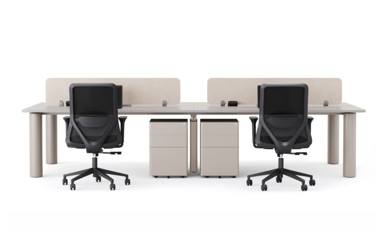 1 Totem Taupe 4 Way Workstation (1)