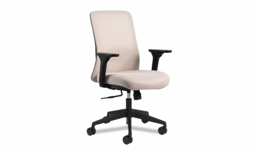 3/4 Side View of Vela Stone Task Chair