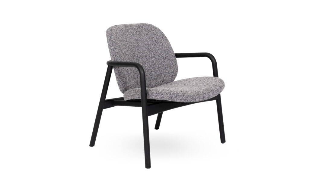 3 Haven - Stained Black Charcoal Fabric