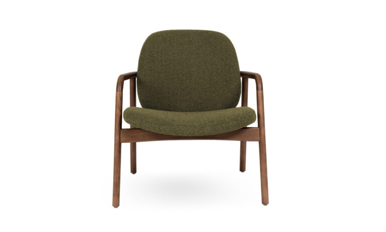 4 Haven - Stained Walnut Green Fabric