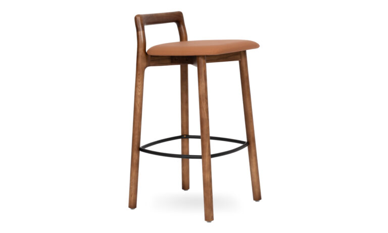 7 Orson Walnut 650h with Tan Seat Pad - Side