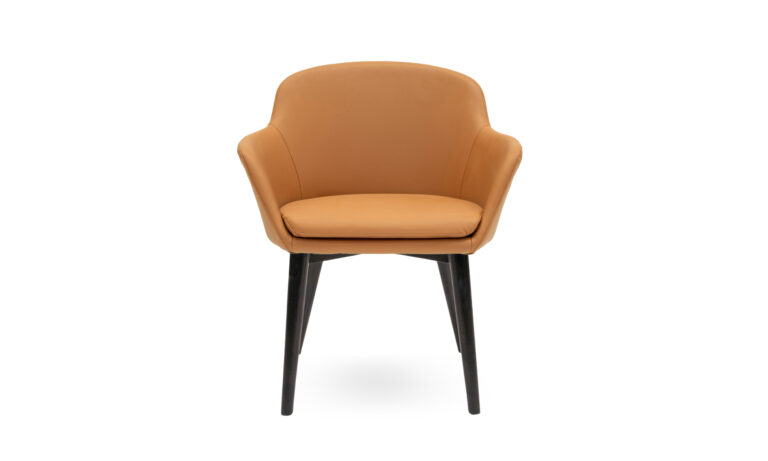 Chloe Tan Black Timber 4 Leg - Front