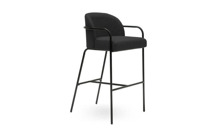 Dove Charcoal Stool - Side