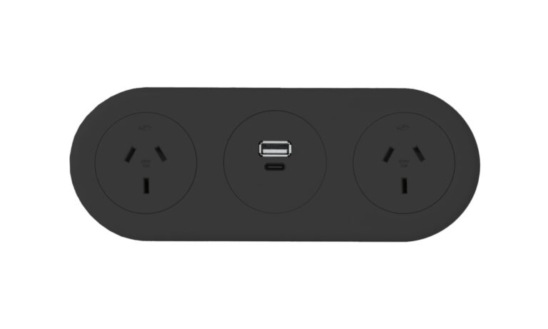 Echo Trio Black - 2 GPO, 1 USB A_C 1