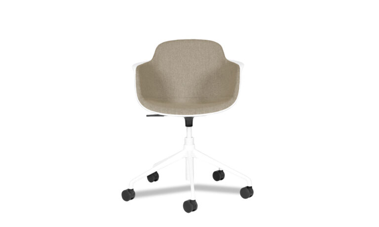 Sicla Swivel with Brown Upholstered Inner - Front