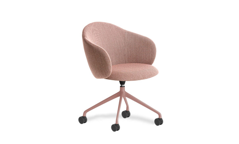 Volta Pink 4 Star Pink Swivel with Arms - Side