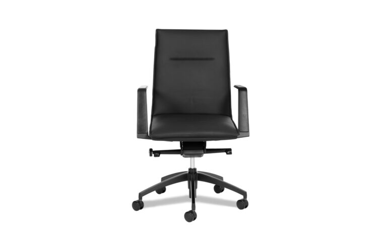 Xena Black Faux Leather - Front