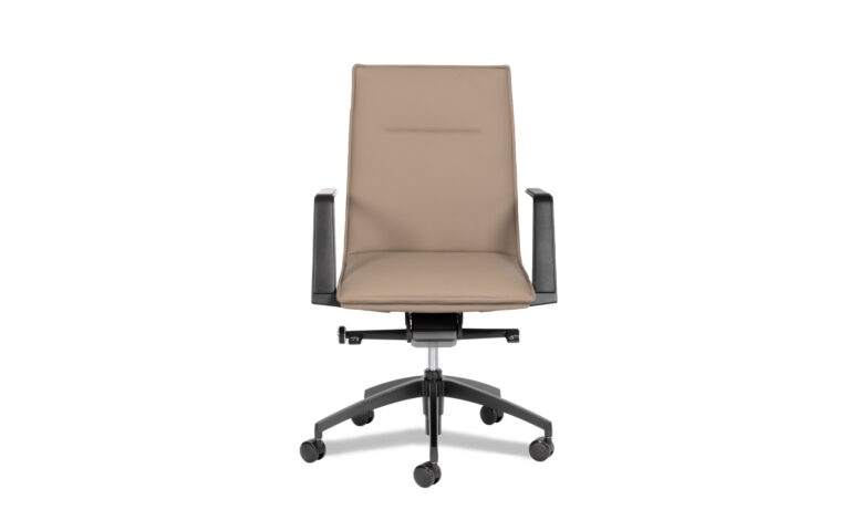 Xena Taupe Faux Leather - Front