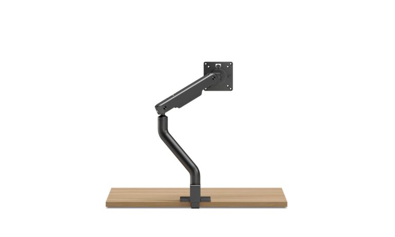 1 Axis Single Black Monitor Arm (1)