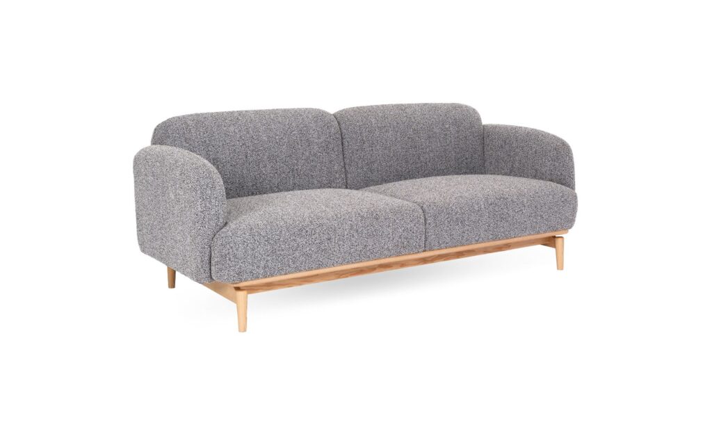 1 Zaya 3 Seater Charcoal Fabric No Cushions (2)