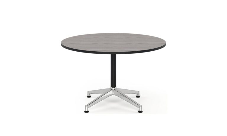 6 Nexus Round Chrome Meeting Table 900 Dia